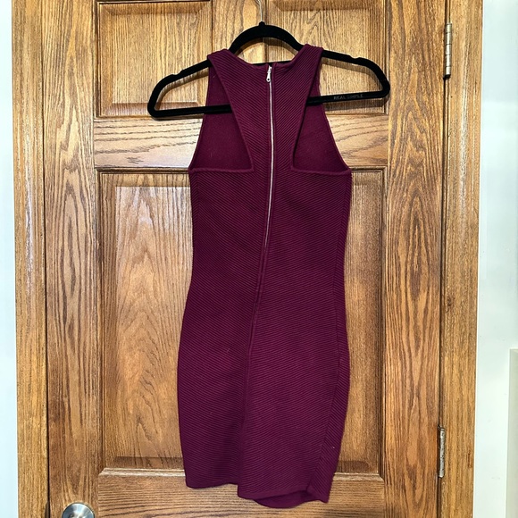 Rebecca Minkoff Burgundy Mini Dress - Picture 2 of 3